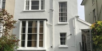 External decorating job near the center of Bristol